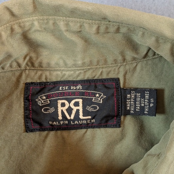 RRL Ralph Lauren Mens Western Snap Button Long Sleeve Shirt Size Small - Picture 4 of 8